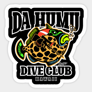 DA HUMU TRIGGER FISH HAWAII TEE Sticker